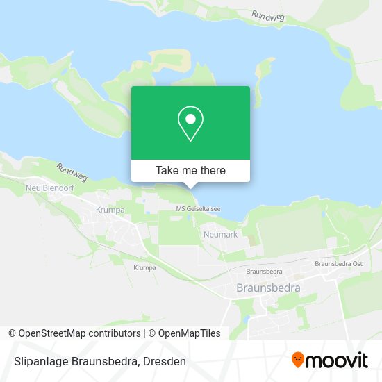Карта Slipanlage Braunsbedra