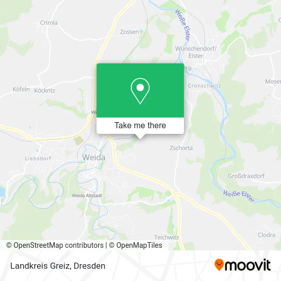 Карта Landkreis Greiz