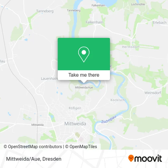 Карта Mittweida/Aue