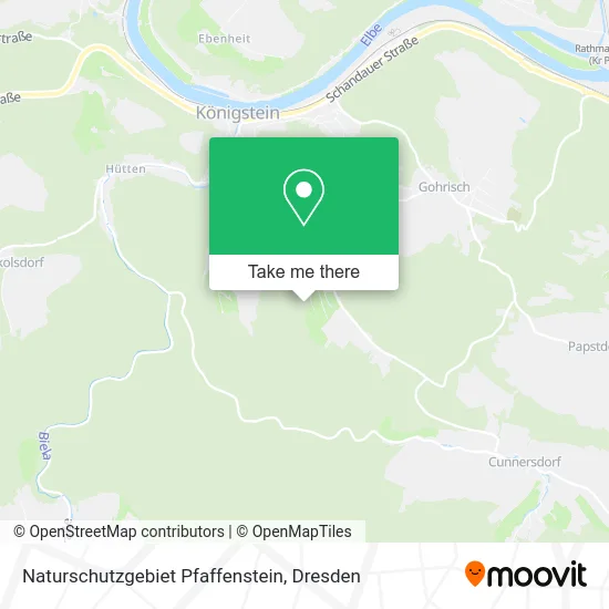 Карта Naturschutzgebiet Pfaffenstein