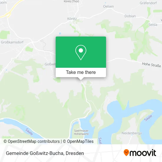 Карта Gemeinde Goßwitz-Bucha