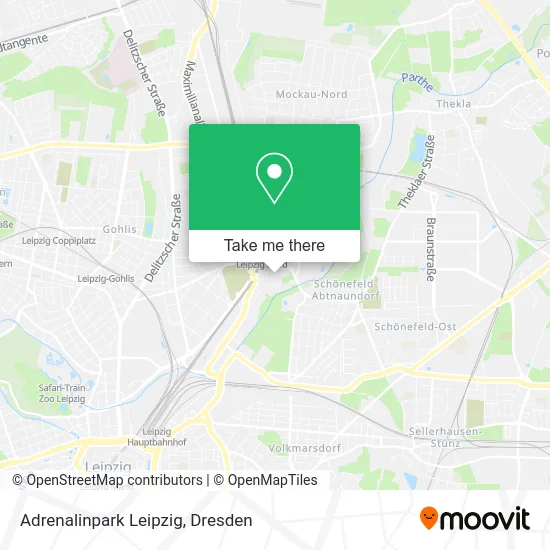 Карта Adrenalinpark Leipzig