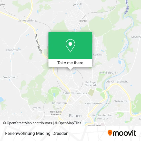 Карта Ferienwohnung Mäding