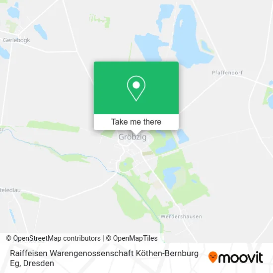 Карта Raiffeisen Warengenossenschaft Köthen-Bernburg Eg
