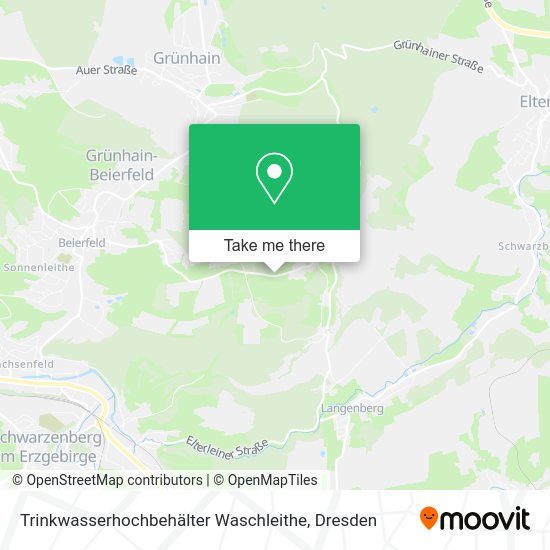 Карта Trinkwasserhochbehälter Waschleithe