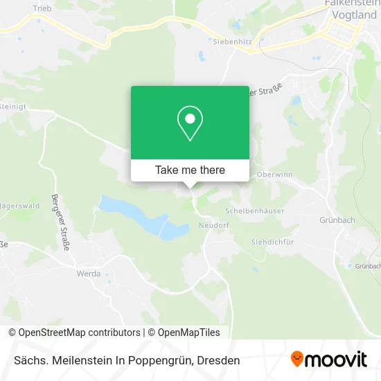 Карта Sächs. Meilenstein In Poppengrün