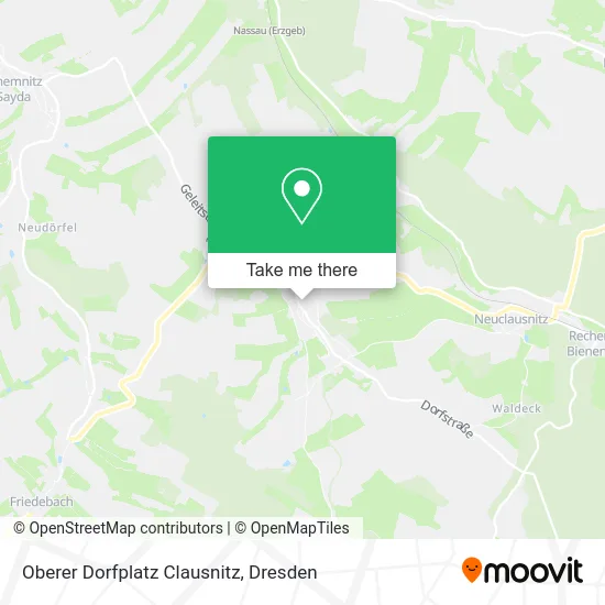 Oberer Dorfplatz Clausnitz map