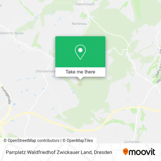 Карта Parrplatz Waldfriedhof Zwickauer Land