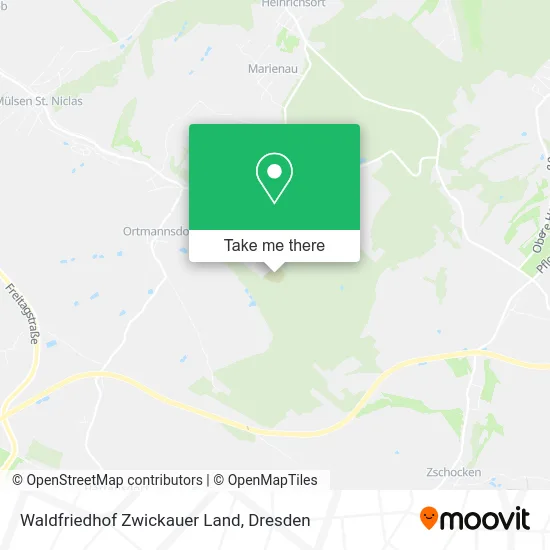 Карта Waldfriedhof Zwickauer Land