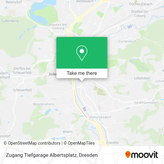 Карта Zugang Tiefgarage Albertsplatz
