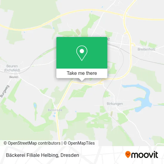 Карта Bäckerei Filiale Helbing