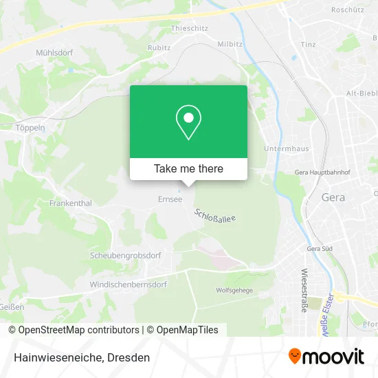 Карта Hainwieseneiche