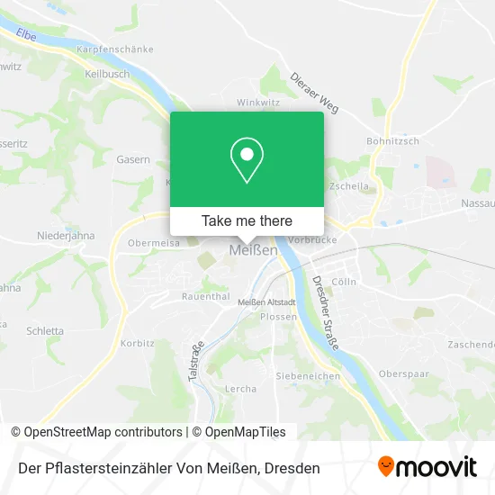 Карта Der Pflastersteinzähler Von Meißen