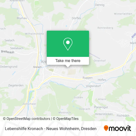 Карта Lebenshilfe Kronach - Neues Wohnheim