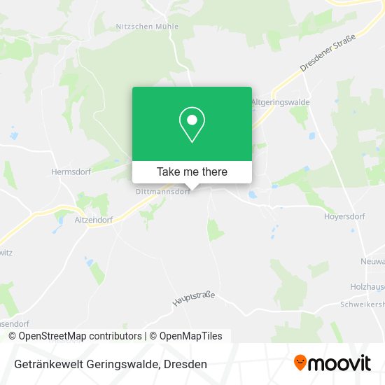 Карта Getränkewelt Geringswalde