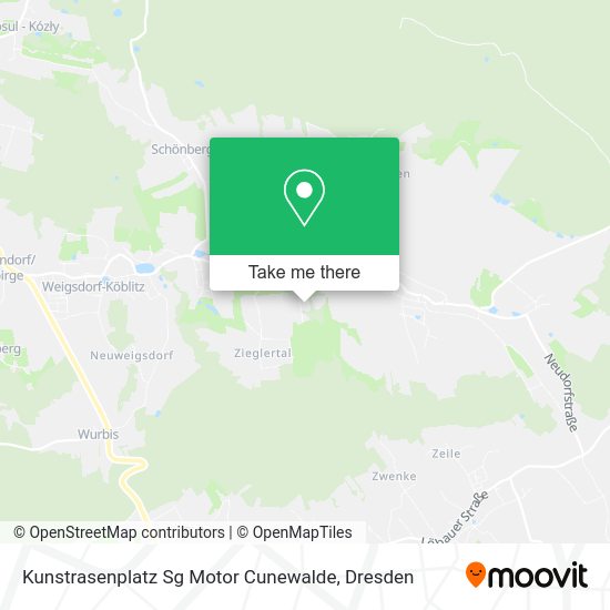 Карта Kunstrasenplatz Sg Motor Cunewalde