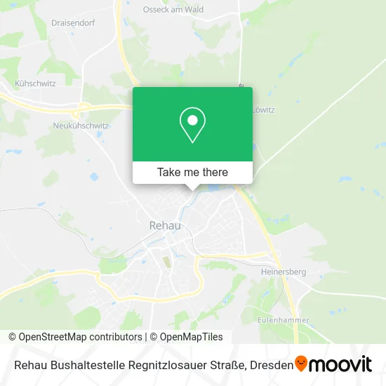 Карта Rehau Bushaltestelle Regnitzlosauer Straße