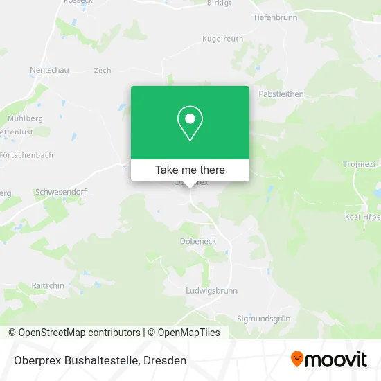 Карта Oberprex Bushaltestelle