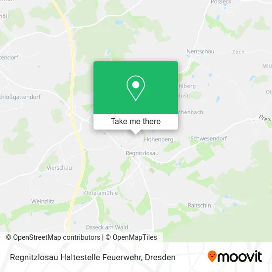 Карта Regnitzlosau Haltestelle Feuerwehr