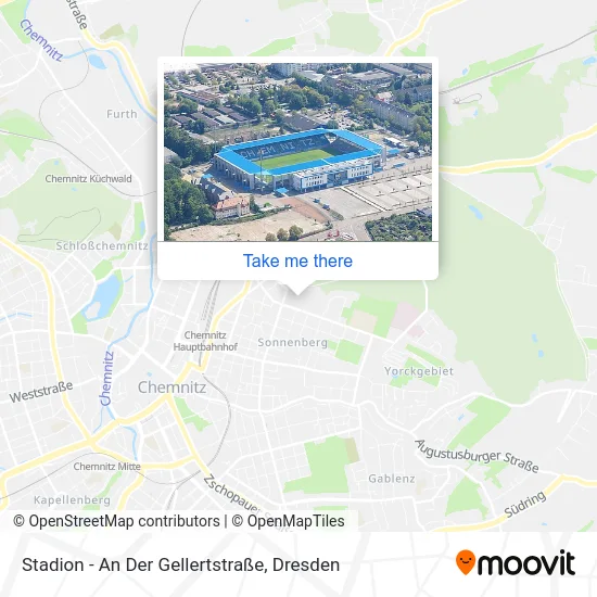 Карта Stadion - An Der Gellertstraße