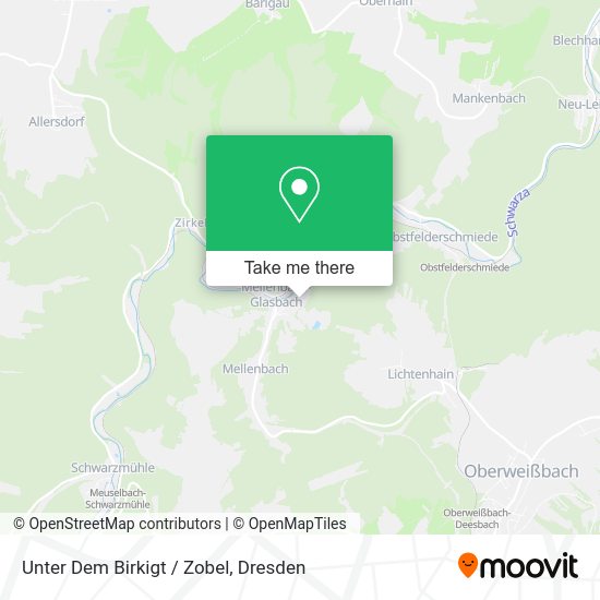 Карта Unter Dem Birkigt / Zobel