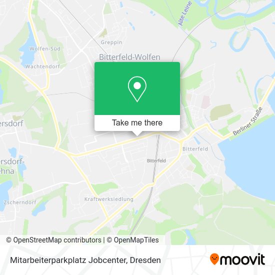 Карта Mitarbeiterparkplatz Jobcenter