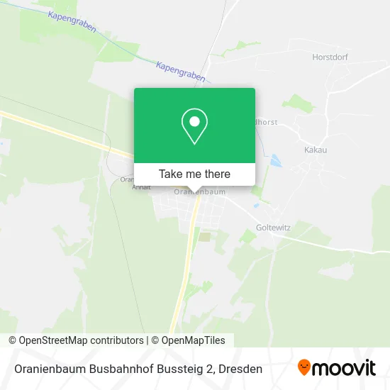Карта Oranienbaum Busbahnhof Bussteig 2