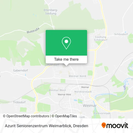 Карта Azurit Seniorenzentrum Weimarblick