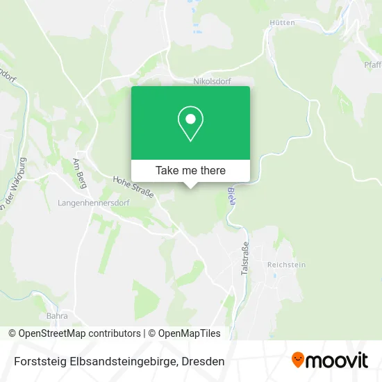 Карта Forststeig Elbsandsteingebirge