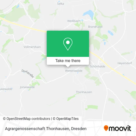 Agrargenossenschaft Thonhausen map