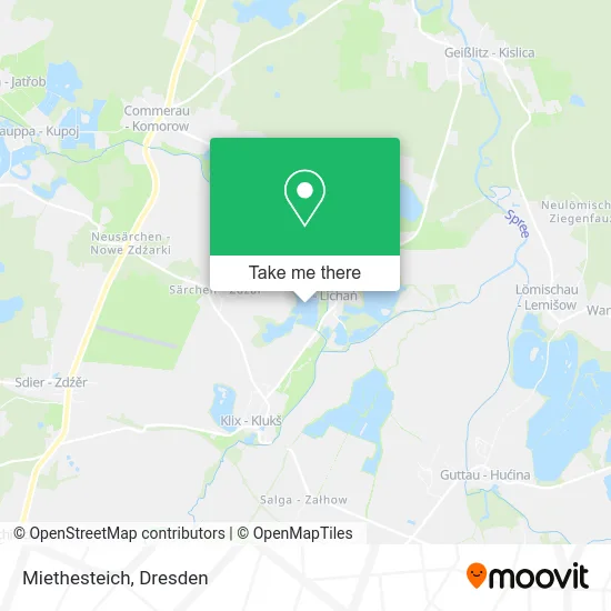 Карта Miethesteich