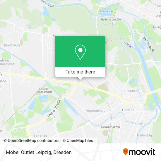 Карта Möbel Outlet Leipzig