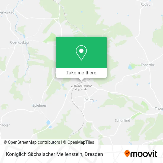 Königlich Sächsischer Meilenstein map