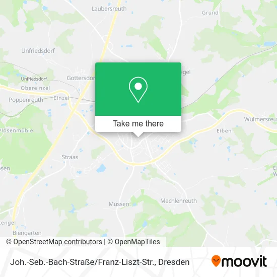 Карта Joh.-Seb.-Bach-Straße / Franz-Liszt-Str.