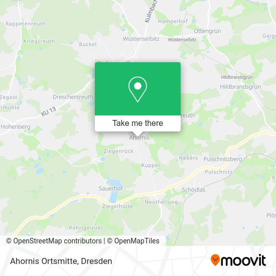 Карта Ahornis Ortsmitte