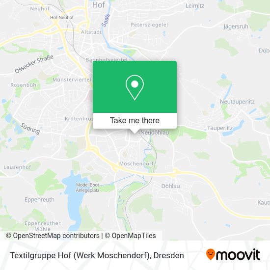 Карта Textilgruppe Hof (Werk Moschendorf)