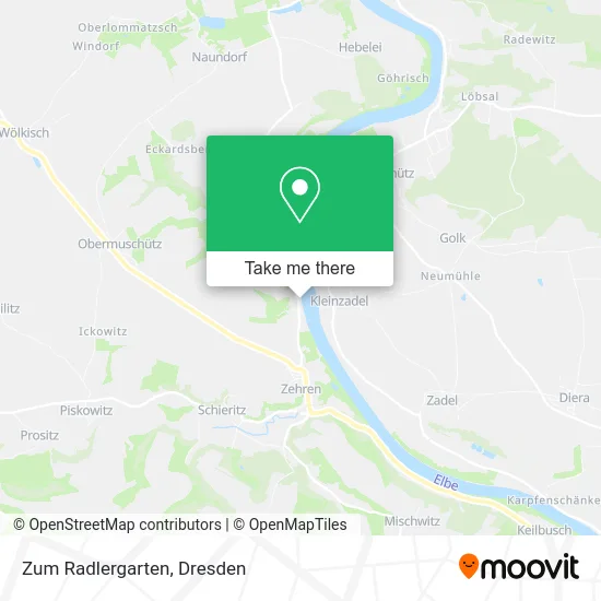 Карта Zum Radlergarten