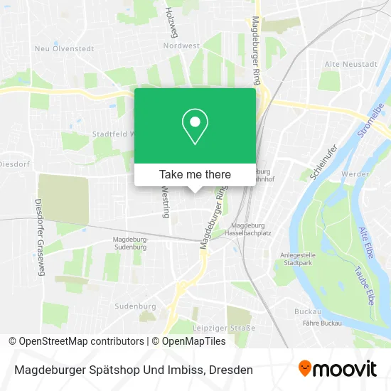 Карта Magdeburger Spätshop Und Imbiss