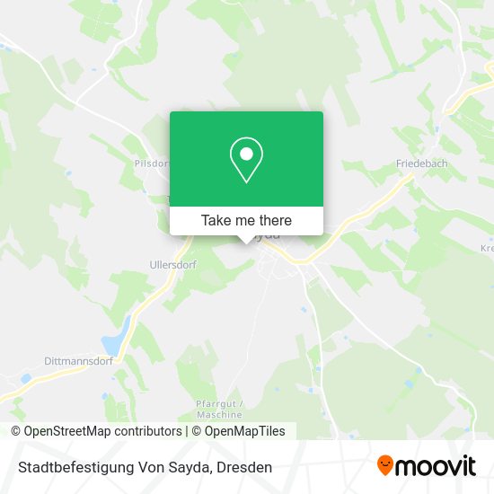 Карта Stadtbefestigung Von Sayda