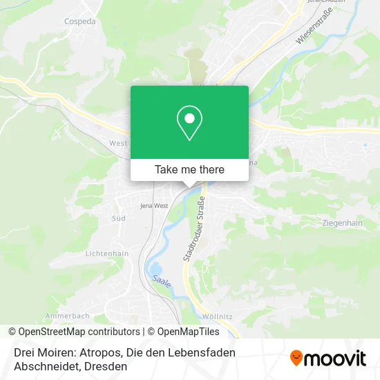 Карта Drei Moiren: Atropos, Die den Lebensfaden Abschneidet