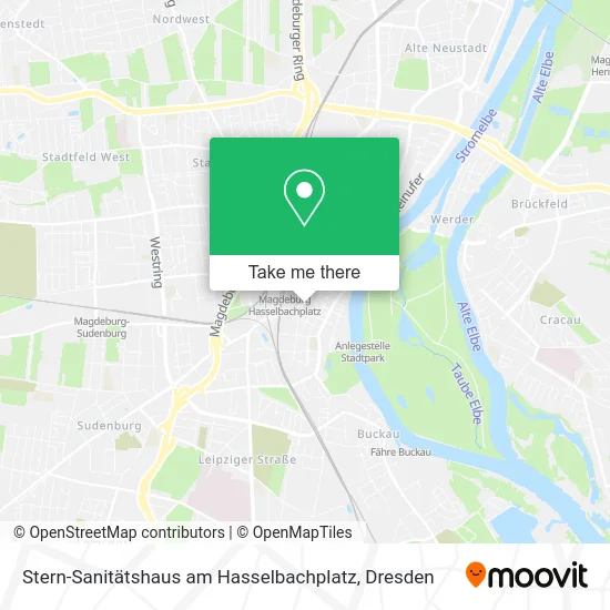 Карта Stern-Sanitätshaus am Hasselbachplatz