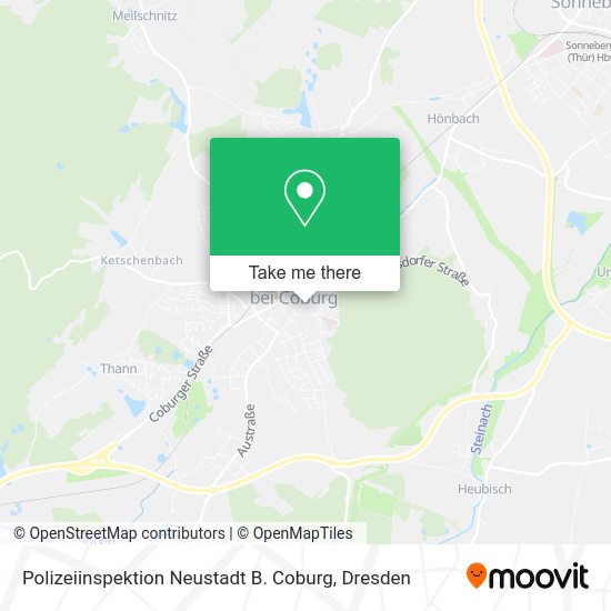 Карта Polizeiinspektion Neustadt B. Coburg