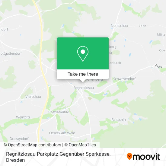 Карта Regnitzlosau Parkplatz Gegenüber Sparkasse
