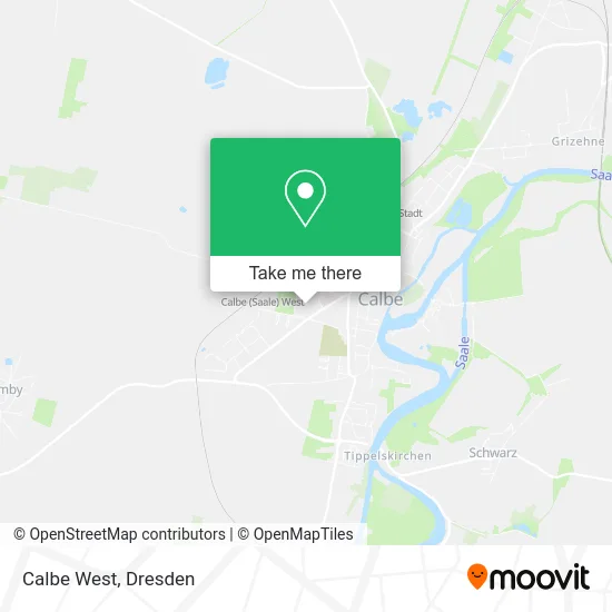 Карта Calbe West