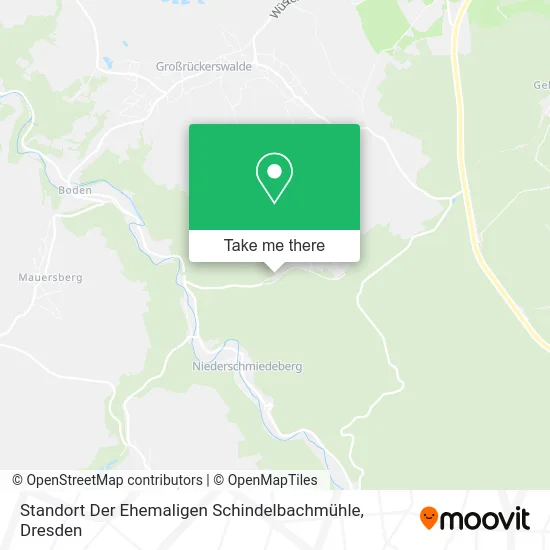 Карта Standort Der Ehemaligen Schindelbachmühle