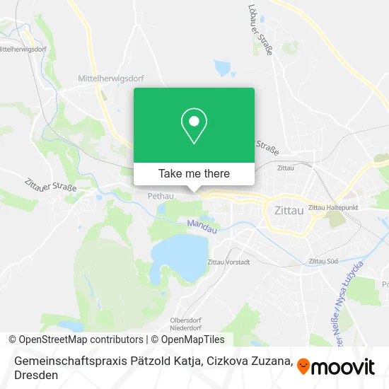 Карта Gemeinschaftspraxis Pätzold Katja, Cizkova Zuzana