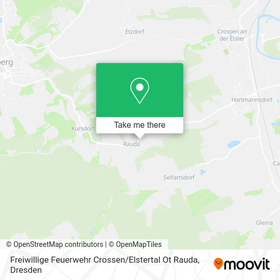 Карта Freiwillige Feuerwehr Crossen / Elstertal Ot Rauda