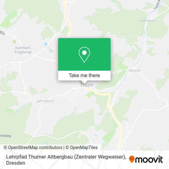 Карта Lehrpfad Thumer Altbergbau (Zentraler Wegweiser)