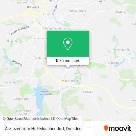 Карта Ärztezentrum Hof-Moschendorf