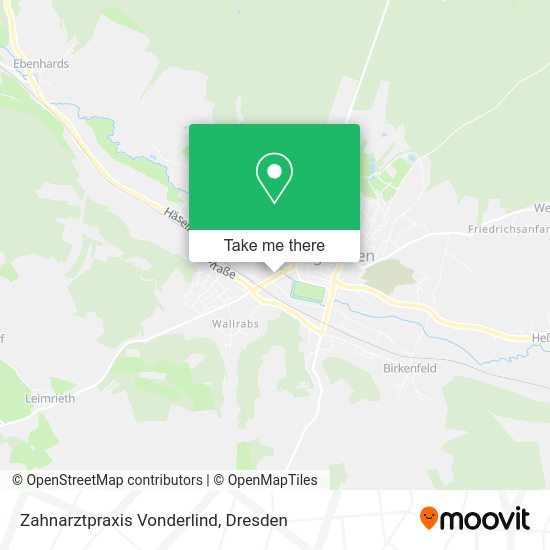 Карта Zahnarztpraxis Vonderlind